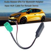Audio Module 6broches Pour adaptateur Bluetooth Entrée AUX Câble Pour stéréo Renault
