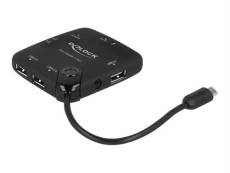 Delock Micro USB OTG Card Reader + 3 port USB Hub - Lecteur de carte (MS, MS PRO, MMC, SD, MS Duo, MS PRO Duo, RS-MMC, TransFlash, microSD, MMCmicro,