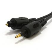 CABLING® Audio câble TOSlink Fiche Vers mini TOSlink Optique 2 m
