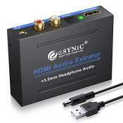 eSynic Convertisseur HDMI vers HDMI 1080p Extractor