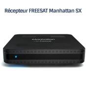 Récepteur décodeur satellite HD FREESAT Manhattan SX HDME - 200 chaînes satellite anglaises, 13 chaînes HD anglaises, sans abonnement
