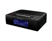 Sangean DCR-89+ Radio-réveil DAB+, FM AUX, USB fonction de charge de la batterie, fonction réveil noir