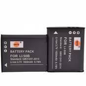 DSTE 2-Pack Rechange Batterie pour Olympus Li-50B Stylus