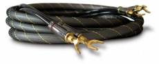 Dynavox Câble Haut-parleurs haut de gamme, paire, flexible, Fiches bananes/cosses dorés 24 K,blindé, coloris noir, longueur 3 m