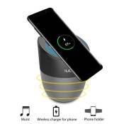 Mini Haut-Parleur Bluetooth et Chargeur Sans Fil Compatible Qi et Station d'Accueil A1