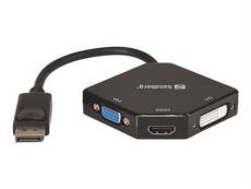 Sandberg Adapter DP>HDMI+DVI+VGA - Convertisseur vidéo - DisplayPort - DVI, HDMI, VGA