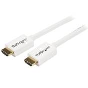 StarTech 10 ft White CL3 In-wall HDMI Cable - M/M