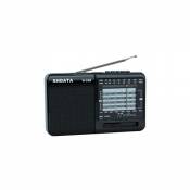 XHDATA D-328 Poste Radio Transistor Radio Portable Lecteur MP3 Support TF Carte FM AM SW Radio Pleine Bande (Noir)