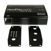 NooElec Kit d'Enceinte en Aluminium Extrudé, Noir, pour Convertisseur Radio RF Ham It Up Plus Barebones pour Radios NESDR et RTL-SDR