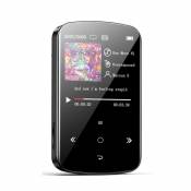 Universal Métal d'origine Bluetooth 5.0 Lecteur MP3 Écran 2,4 pouces Lecteur de musique HiFi Haut-parleur intégré avec enregistrem