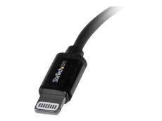 StarTech.com Câble Apple Lightning vers USB pour iPhone, iPod, iPad - 15 cm Noir (USBLT15CMB) - Câble Lightning - Lightning mâle pour USB mâle - 15 cm