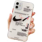 Coque en TPU pour iPhone 12 Pro créative Logo de Nike-