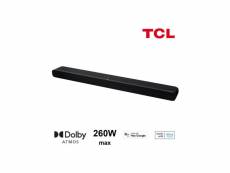 Tcl ts8211 - barre de son dolby atmos 2.1 avec caissons de basse integres - 260w - hdmi - chromecast integre - compatible alexa TCL8720568100036