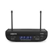 Vonyx WM82C Digital Set microphone sans fil UHF 2 canaux - Portée 50m - Coffret de transport inclus