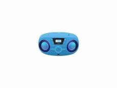 Bigben cd61blusb lecteur radio cd portable usb bleu + speakers lumineux BIG3499550379310