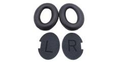 Coussinets d'oreille en mousse à mémoire de forme en cuir 2pc pour casque qc35 qc15 ae2 / i qc25 p