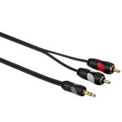 Câble audio Thomson - Jack 3,5 mm - 2 m plaqué or, 2 m