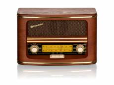 Radio vintage portable fm-mw haut-parleur, alimentation