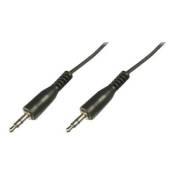 Nilox - Câble audio - mini-phone stereo 3.5 mm mâle pour mini-phone stereo 3.5 mm mâle - 1.5 m - noir (pack de 10)