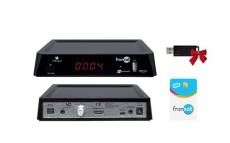 Pack Récepteur Décodeur Satellite HD TRIAX THR 7620 + Carte FRANSAT HD + Clé USB 64Go