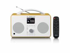 Radio portable internet / dab+ / fm avec bluetooth® lenco bois PIR-645WH