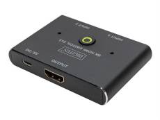 DIGITUS - Commutateur vidéo/audio - 8K - 2 x HDMI