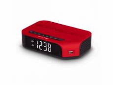 Schneider - radio-réveil double alarme rouge sc310aclred - viva 5743
