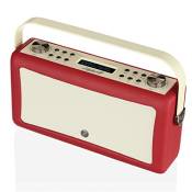 VQ Hepburn MK II Radio DAB Plus/DAB avec Bluetooth, FM et Radio Réveil Fonction - Alimentée par Secteur et Batterie Radio Vintage Portable avec entrée