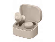 Ecouteur sans fil, true wireless(tws), bluetooth,version marshmallow, embout à mémoire de forme avec option embout en silicone, taupe nc
