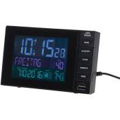 Réveil digital radio-piloté avec thermomètre et port USB 2A