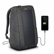 Sunnybag Iconic | Sac à Dos avec Panneau Solaire intégré de 7 Watts | Recharge des appareils Via Le Port USB | Compartiment pour Ordinateur Portable |
