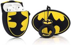 Etui Coque de protection en silicone antichoc pour votre Apple AirPods - Batman Badge