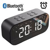 Haut-Parleur Bluetooth avec Réveil LED AEC BT501
