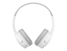 Belkin SoundForm Mini - Écouteurs avec micro - sur-oreille - Bluetooth - sans fil - jack 3,5mm - blanc