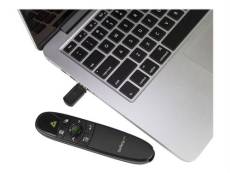 StarTech.com Télécommande de présentation sans fil avec pointeur laser vert - 27m - Zapette pour Mac / Windows (PRESREMOTEG) - Télécommande de présent