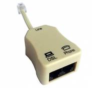 Tecnostore Filtre ADSL RJ11 Câble de téléphone Modem adsl Internet Prise téléphone Splitter PC