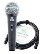 Pronomic Vocal Microphone DM-58 -B avec Interrupteur