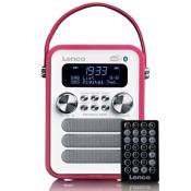 Radio portable DAB+/ FM avec Bluetooth® Lenco PDR-051PKWH Blanc-Rose