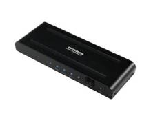 SpeaKa Professional SP-HDS-240 4 ports Répartiteur HDMI compatible avec lultra HD 3840 x 2160 pixels noir
