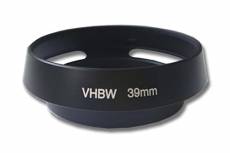 vhbw Pare-Soleil pour Objectif 39mm - Cache, Noir,