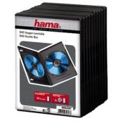 Hama DVD Double Empty Case with foil - Boîtier pour DVD - capacité : 2 DVD - noir (pack de 10)