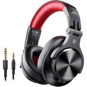 Casque Audio OneOdio Fusion A70-BR-DE Sans Fil Bluetooth Circum-Auriculaire Microphone Anti-Bruit Pliable Rouge