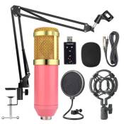 Kit de microphones de suspension BM800 Studio Studio Streaming en direct Enregistrement Enregistrement Ensemble microphone à condensateur