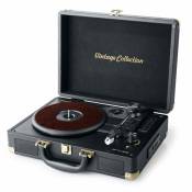 Platine vinyle stéréo vintage collection 33/45/78 tours avec enceintes intégrées - USB/SD/AUX - Prise casque