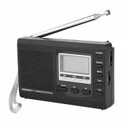 Socobeta Mini radio portable avec réveil numérique