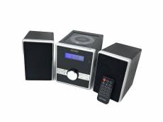 Lecteur cd denver mca-230mk2 compact et facile à utiliser mini stéréo-micro hi-fi avec minuterie de sommeil, radio-réveil