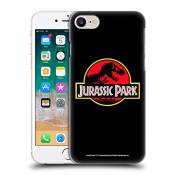 Head Case Designs sous Licence Officielle Jurassic Park Pleine Noir Logo Coque Dure pour l'arrière Compatible avec Apple iPhone 7/8 / SE 2020 & 2022