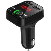 Kit mains libres de voiture sans fil Bluetooth Transmetteur FM LCD Lecteur MP3 Chargeur USB