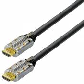 Transmedia Câble actif 4 K UHD HDMI 2.0 4 K à 60 Hz 10m Noir