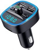 Transmetteur FM sans fil Bluetooth 5.0 Adaptateur MP3 Kit voiture Chargeur USB noir XSTONE